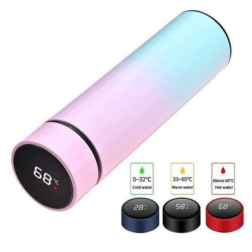 500ML Smart Water Bottle Led Vacuum Flask Digital Temperature Display